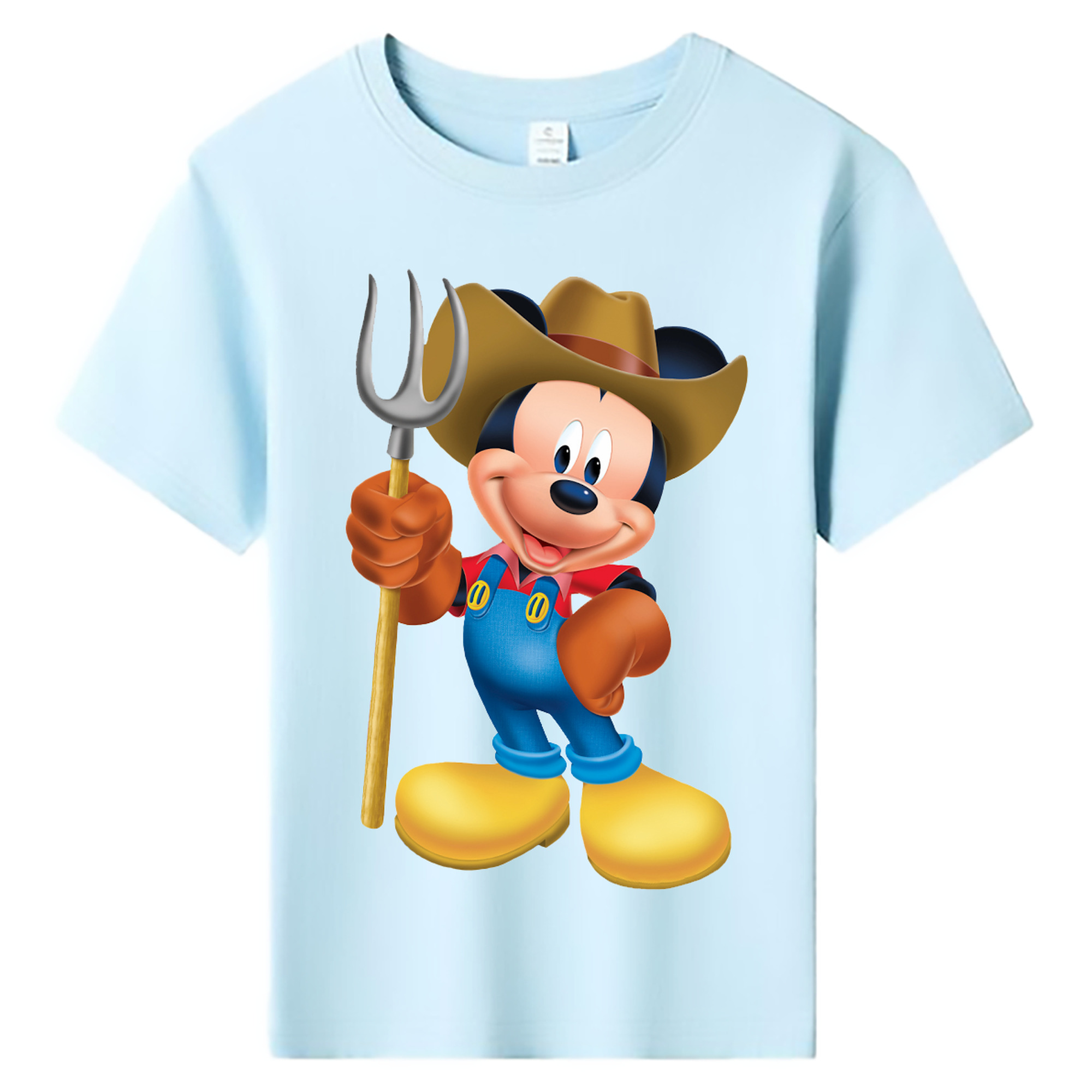 ミッキーマウス Mickey Mouse 綿100％キッズTシャツ（フロントプリント）